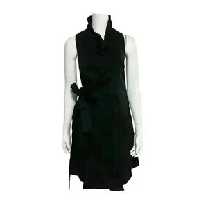 Missy Robertson by Southern Fashion House Black Wrap Dress Size Large